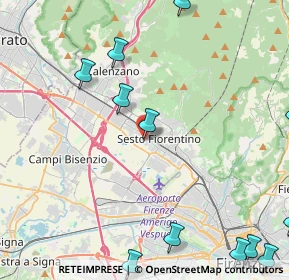 Mappa Via Soderello, 50019 Sesto Fiorentino FI, Italia (6.44)