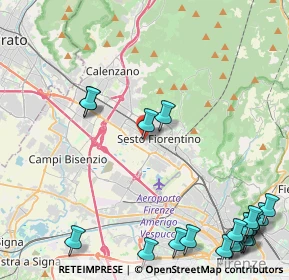 Mappa Via Soderello, 50019 Sesto Fiorentino FI, Italia (6.639)