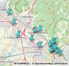 Mappa Via Soderello, 50019 Sesto Fiorentino FI, Italia (4.8825)