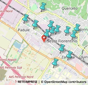 Mappa Via Soderello, 50019 Sesto Fiorentino FI, Italia (0.95692)