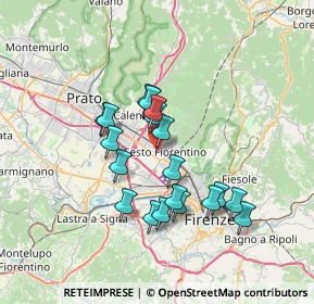 Mappa Via Soderello, 50019 Sesto Fiorentino FI, Italia (6.12474)