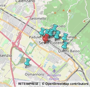 Mappa Via Soderello, 50019 Sesto Fiorentino FI, Italia (1.015)