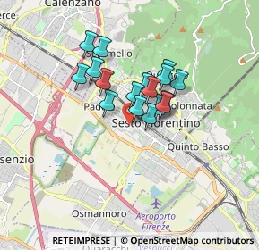 Mappa Via Soderello, 50019 Sesto Fiorentino FI, Italia (1.19235)
