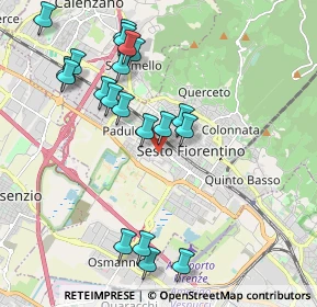 Mappa Via Soderello, 50019 Sesto Fiorentino FI, Italia (2.183)