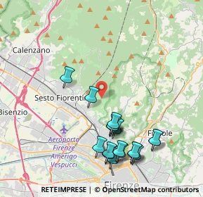 Mappa Via dell'Alberaccio, 50019 Sesto Fiorentino FI, Italia (4.425)