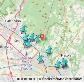 Mappa Via dell'Alberaccio, 50019 Sesto Fiorentino FI, Italia (4.2375)