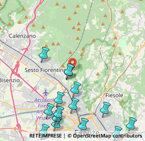 Mappa Via dell'Alberaccio, 50019 Sesto Fiorentino FI, Italia (5.578)