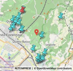 Mappa Via dell'Alberaccio, 50019 Sesto Fiorentino FI, Italia (2.556)