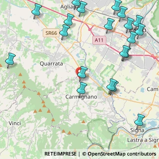 Mappa Via Casorati Felice, 59011 Seano PO, Italia (6.082)