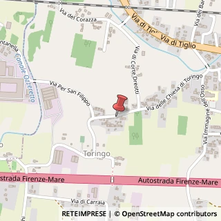 Mappa Via Comunale Chiesa di Toringo, 82, 55012 Capannori, Lucca (Toscana)
