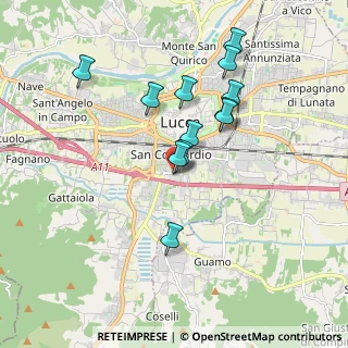 Mappa Via Girolamo Savonarola, 55100 Lucca LU, Italia (1.68333)