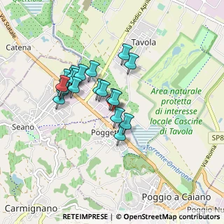Mappa Via Galileo Galilei, 59011 Seano PO, Italia (0.7285)