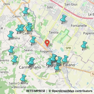 Mappa Via Galileo Galilei, 59011 Seano PO, Italia (2.67)