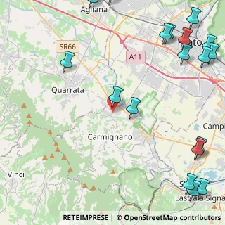 Mappa Via Baccheretana, 59011 Seano PO, Italia (7.12211)