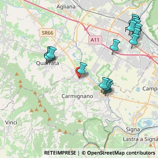 Mappa Via Baccheretana, 59011 Seano PO, Italia (5.503)