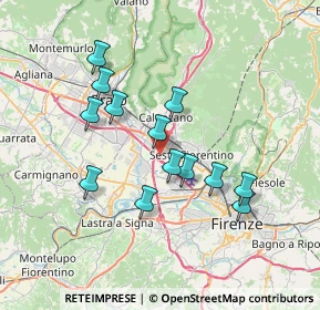 Mappa Area di servizio Firenze Nord, 50019 Sesto Fiorentino FI, Italia (6.52615)