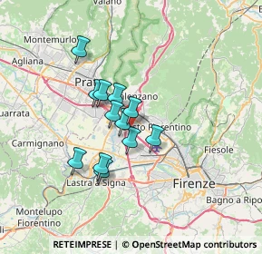 Mappa Area di servizio Firenze Nord, 50019 Sesto Fiorentino FI, Italia (5.05833)
