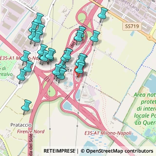 Mappa Area di servizio Firenze Nord, 50019 Sesto Fiorentino FI, Italia (0.51786)