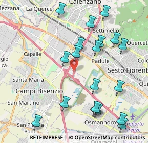 Mappa Area di servizio Firenze Nord, 50019 Sesto Fiorentino FI, Italia (2.38368)