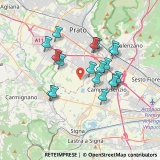 Mappa Via del Leone, 59100 Prato PO, Italia (3.41389)