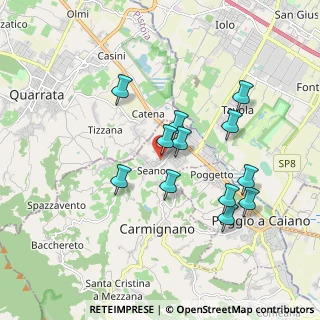Mappa Via Antonio Gramsci, 59011 Carmignano PO, Italia (1.7025)