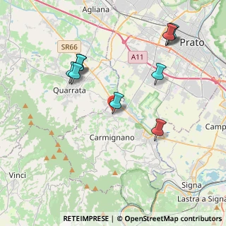 Mappa Via Antonio Gramsci, 59011 Carmignano PO, Italia (4.39636)
