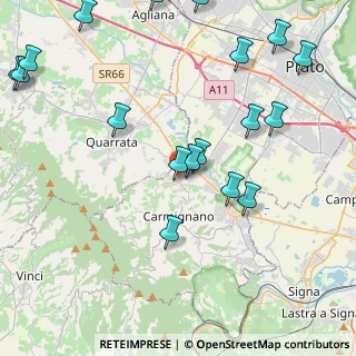 Mappa Via Armando Spadini, 59011 Seano PO, Italia (5.44889)