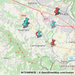 Mappa Via Armando Spadini, 59011 Seano PO, Italia (4.39364)