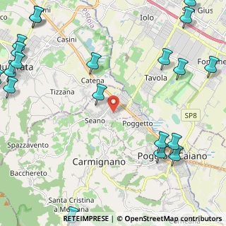 Mappa Via Umberto Saba, 59011 Seano PO, Italia (3.589)