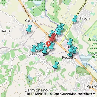 Mappa Via Umberto Saba, 59011 Seano PO, Italia (0.7135)