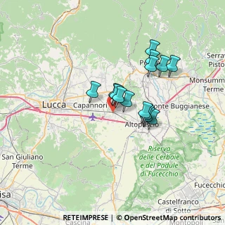 Mappa Via Don Giovanni Minzoni, 55016 Porcari LU, Italia (5.41929)