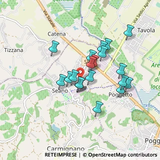 Mappa Via Fratelli Rosselli, 59011 Seano PO, Italia (0.7485)