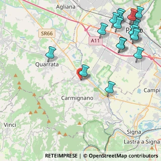 Mappa Via Fratelli Rosselli, 59011 Seano PO, Italia (6.14)
