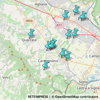 Mappa Via Fratelli Rosselli, 59011 Seano PO, Italia (3.63917)