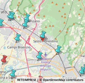 Mappa Viale L.Ariosto, 50019 Sesto Fiorentino FI, Italia (6.41786)