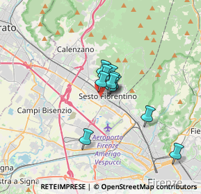 Mappa Viale L.Ariosto, 50019 Sesto Fiorentino FI, Italia (2.07545)