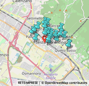 Mappa Viale L.Ariosto, 50019 Sesto Fiorentino FI, Italia (1.1195)