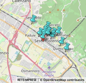 Mappa Viale L.Ariosto, 50019 Sesto Fiorentino FI, Italia (0.97143)