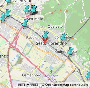Mappa Viale L.Ariosto, 50019 Sesto Fiorentino FI, Italia (2.96214)