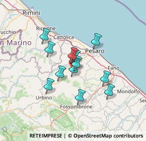 Mappa Via Monte Calvello, 61020 Vallefoglia PU, Italia (9.91692)