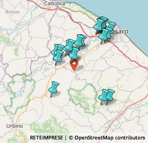 Mappa Via Monte Calvello, 61020 Vallefoglia PU, Italia (6.8275)