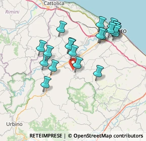 Mappa Via Monte Calvello, 61020 Vallefoglia PU, Italia (7.541)