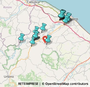 Mappa Via Monte Calvello, 61020 Vallefoglia PU, Italia (7.4525)