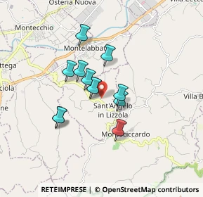 Mappa Via Monte Calvello, 61020 Vallefoglia PU, Italia (1.27833)