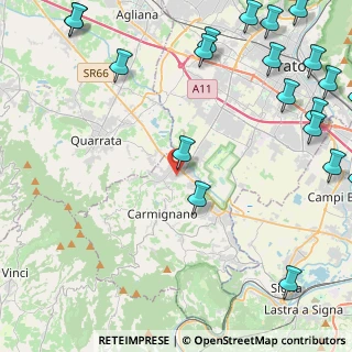 Mappa Via Don Giovanni Minzoni, 59011 Seano PO, Italia (6.9895)