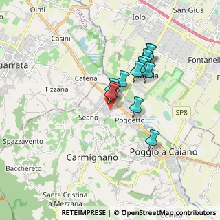 Mappa Via Don Giovanni Minzoni, 59011 Seano PO, Italia (1.40231)
