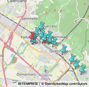 Mappa Via Tonietta, 50019 Sesto Fiorentino FI, Italia (1.48692)