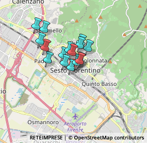 Mappa Via Tonietta, 50019 Sesto Fiorentino FI, Italia (1.14313)