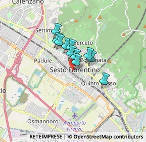 Mappa Via Tonietta, 50019 Sesto Fiorentino FI, Italia (1.05091)