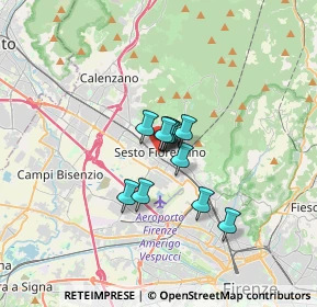 Mappa Via Tonietta, 50019 Sesto Fiorentino FI, Italia (1.85273)